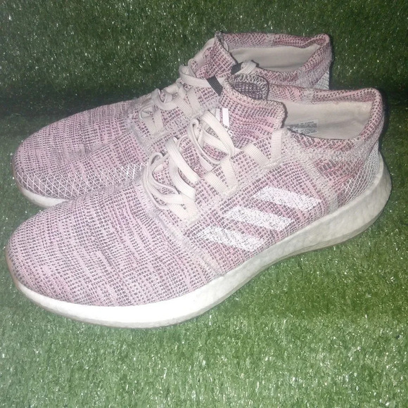 Womens Adidas Pureboost running/training shoe pink mesh B75824 size 10 - Picture 2 of 4